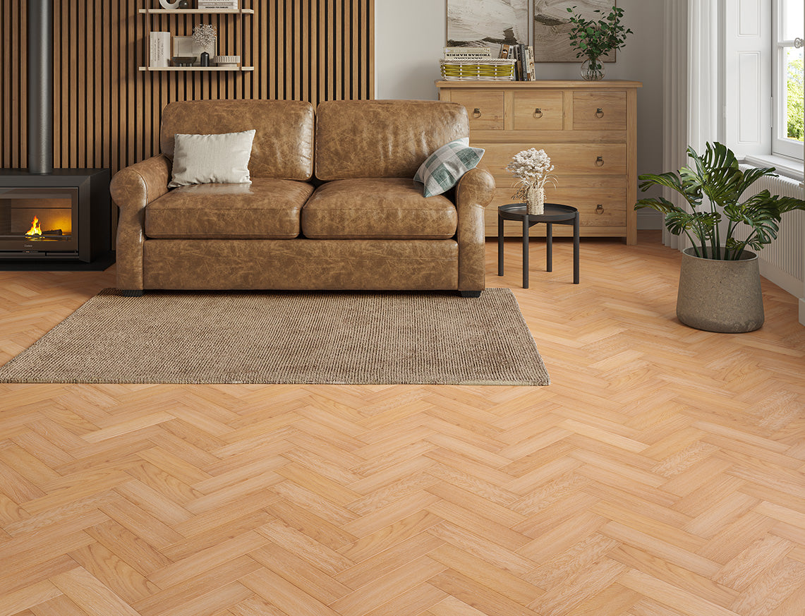 Husborne Engineered Herringbone Oak