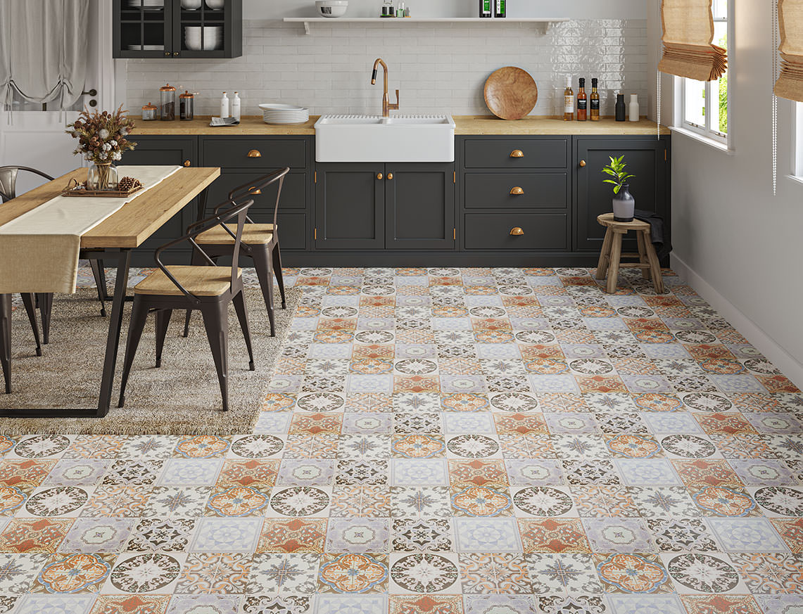 Cathedral Blue 8mm Laminate Tile