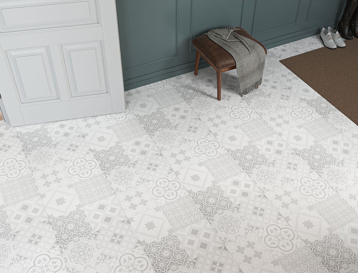 Cottage Grey 8mm Laminate Tile